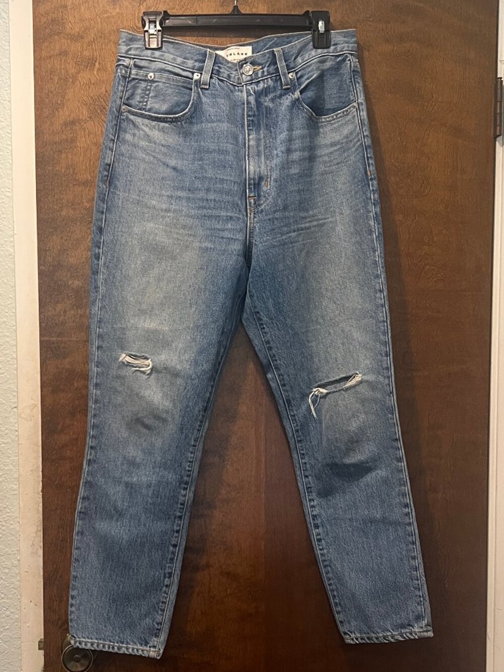SLVRLAKE Beatnik High Waist Ankle Straight Leg Jeans Rockaway Wash Size 29 EUC